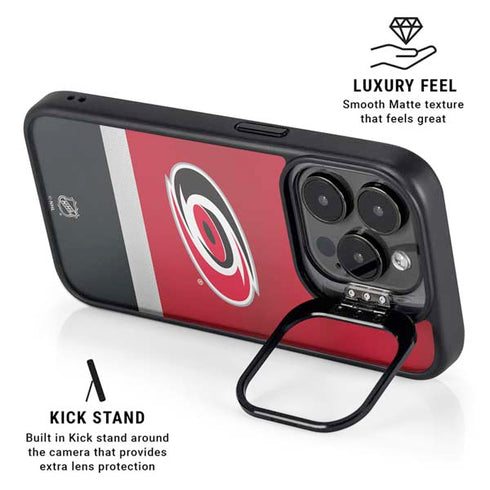 NHL Carolina Hurricanes Jersey iPhone 15 Pro Kickstand Case